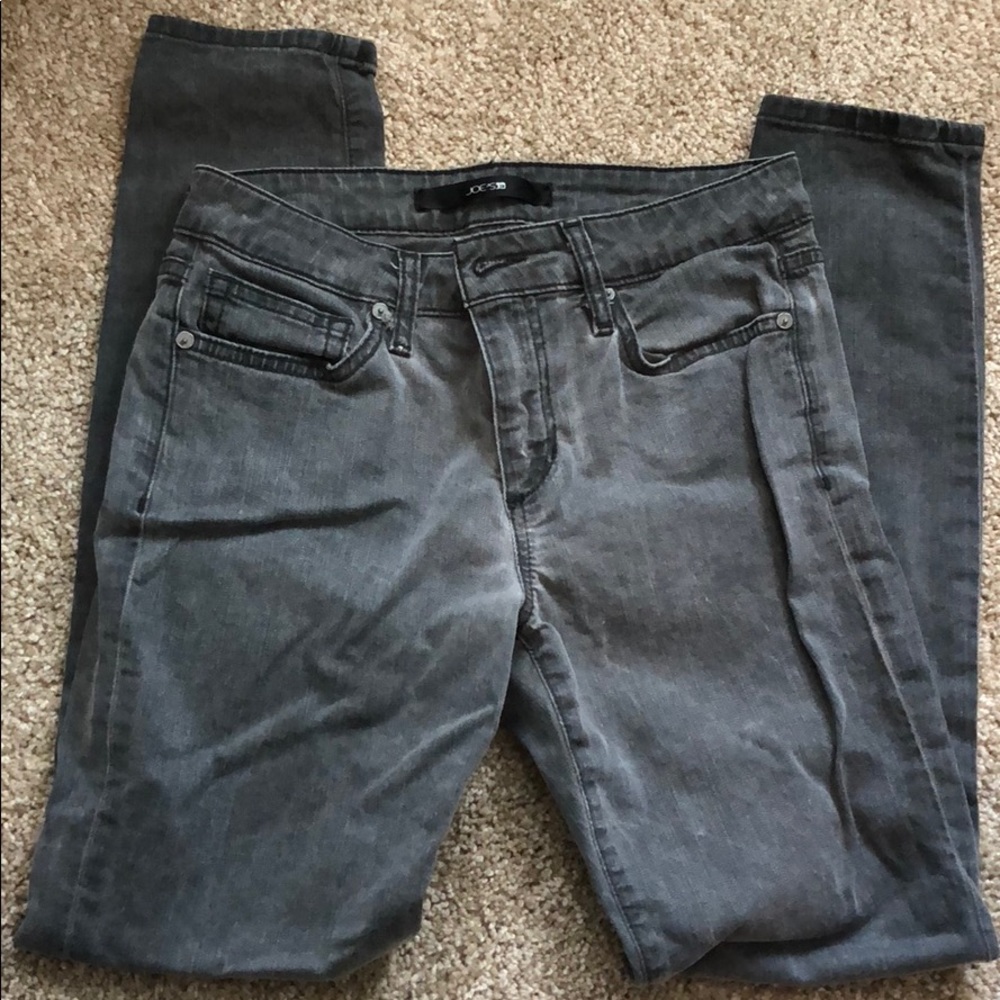 Joes Dark Grey Wash Skinny Jeans